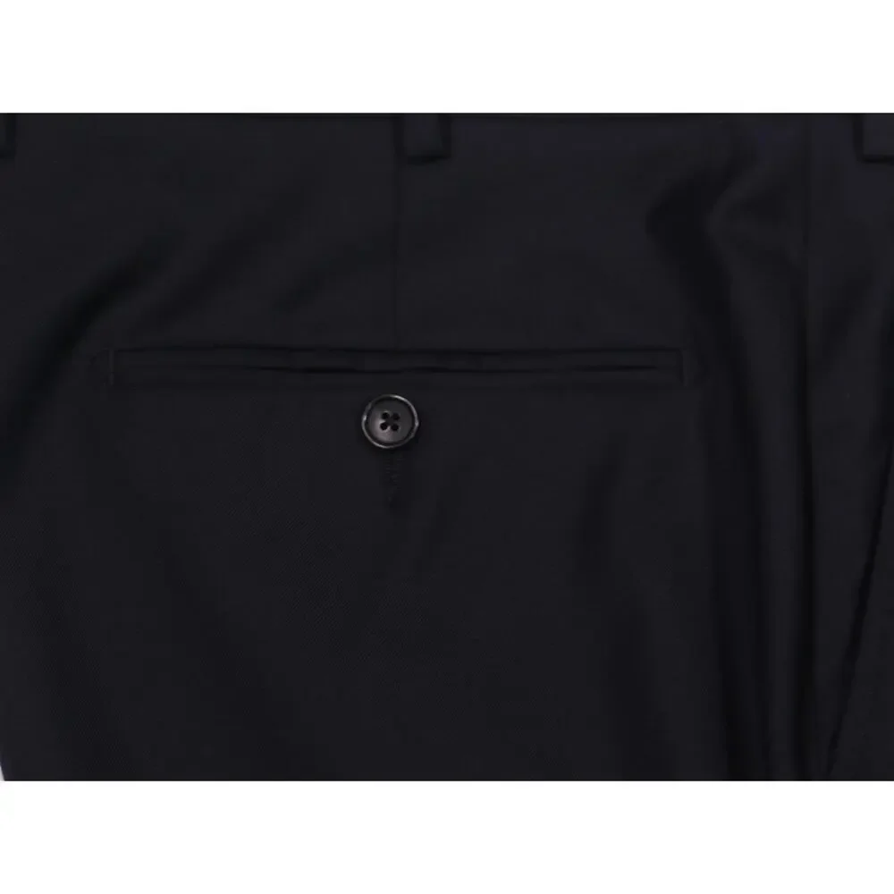Suitsupply Navy Blue Slim Fit Super 110's Wool Dress Pants Trousers 40x26